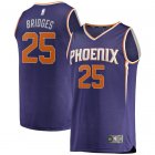 Camiseta Mikal Bridges 25 Phoenix Suns Icon Edition Púrpura Hombre